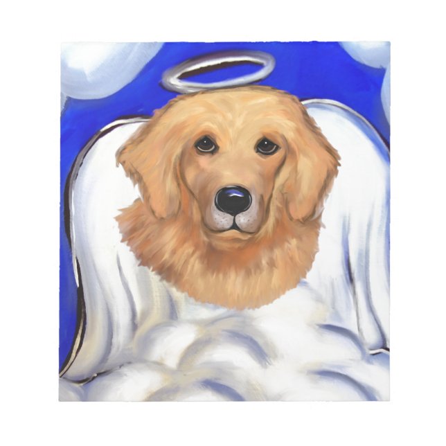 Golden Retriever Angel Notepad (Front)