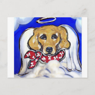 Golden Retriever Angel Postcard