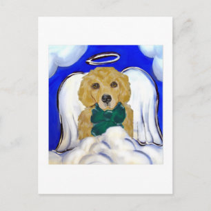 Golden Retriever Angel Postcard