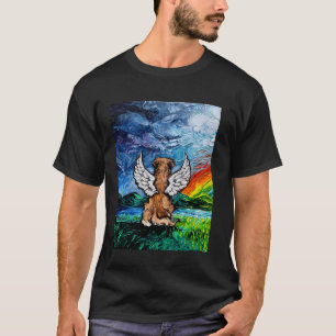 Golden Retriever Angel Starry Night Dog Memorial A T-Shirt