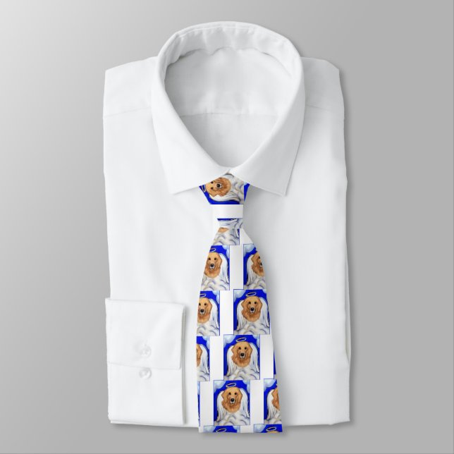 Golden Retriever Angel Tie (Tied)