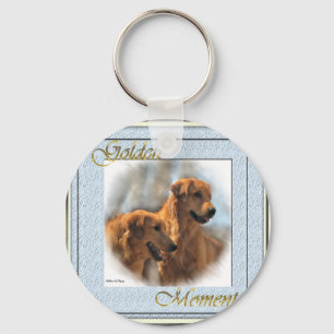 Golden Retriever Art Gifts Key Ring