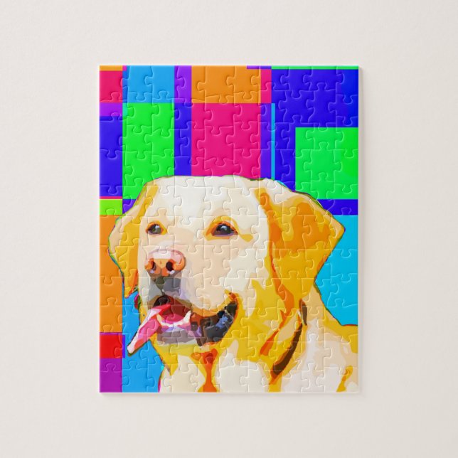 Golden Retriever Art Jigsaw Puzzle (Vertical)