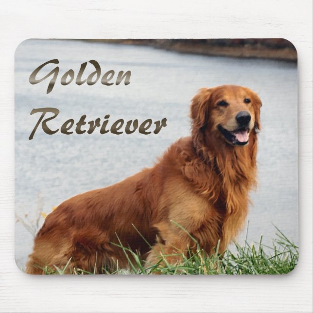 Golden Retriever Art Mouse Pad (Front)