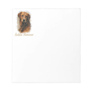 Golden Retriever Art Notepad