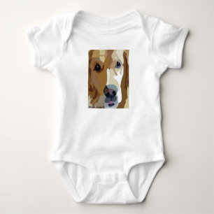 golden retriever baby bodysuit
