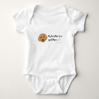 golden retriever baby bodysuit