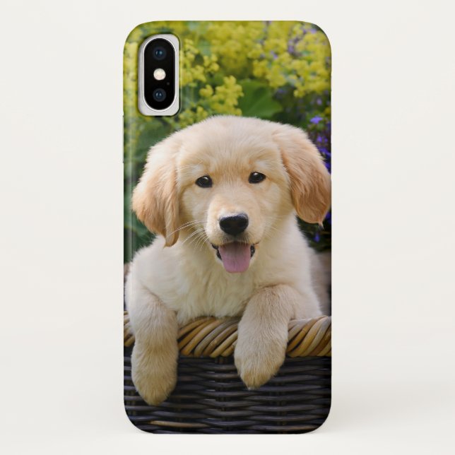 Golden Retriever Baby Dog Puppy Funny Pet Photo -' Case-Mate iPhone Case (Back)