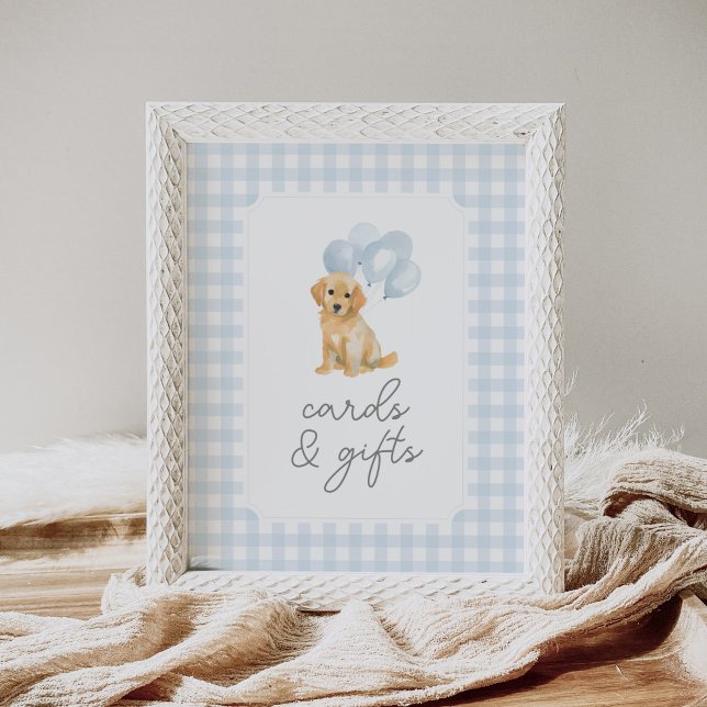 Golden Retriever Baby Shower Cards and Gifts Sign (Creator Uploaded)