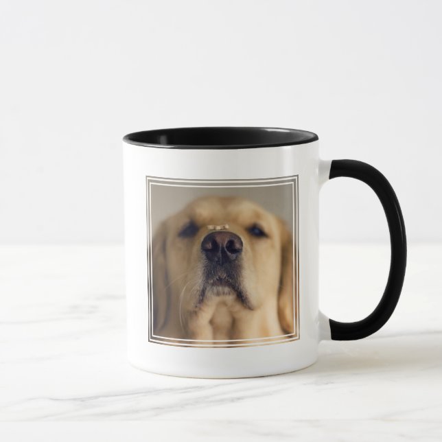 Golden Retriever Balancing Treat on Nose Mug (Right)