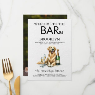 Golden Retriever Bar Menu