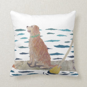 Golden Retriever, Beach Dog, Paddle Board Cushion