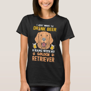 Golden Retriever Beer T-Shirt