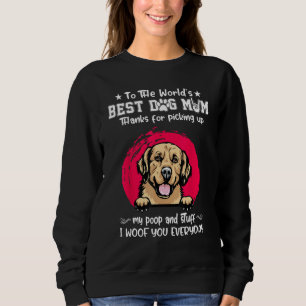 Golden Retriever Best Dog Mom Dogs   Mothers Day Sweatshirt