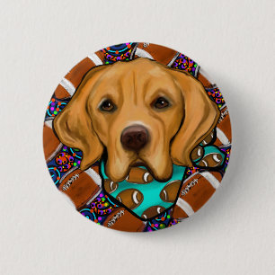 Golden Retriever Birthday 6 Cm Round Badge