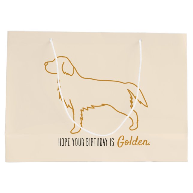 Golden Retriever Birthday Bag  (Back)