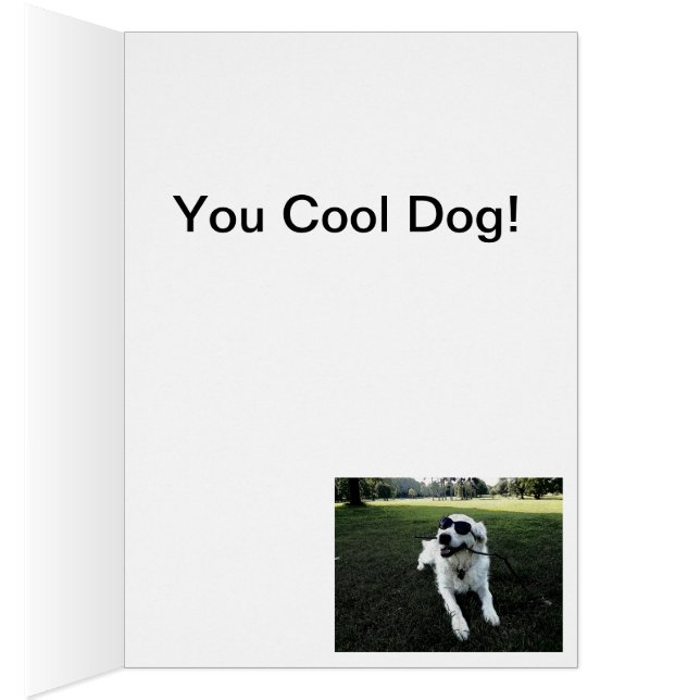 Golden Retriever Birthday Card (Inside (Right))