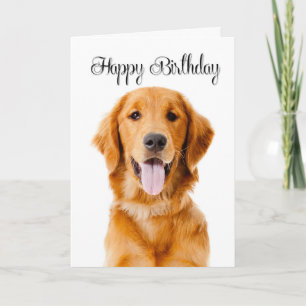 Golden Retriever Birthday Card