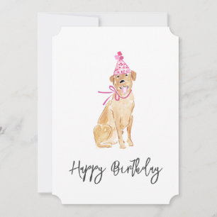 Golden Retriever Birthday Hat Dog Pet Sweet