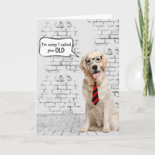 Golden Retriever Birthday Humour Card
