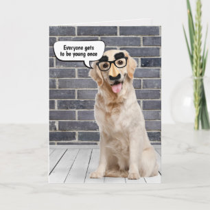 Golden Retriever Birthday Humour Card