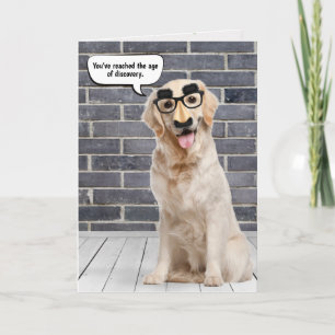 Golden Retriever Birthday Humour Card