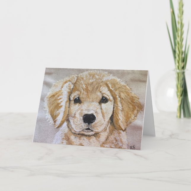 Golden Retriever Blank Card (Front)