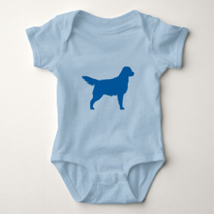Golden Retriever (blue) Baby Bodysuit