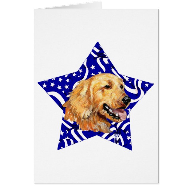 Golden Retriever Blue Star (Front)