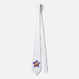 Golden Retriever Blue Star Tie