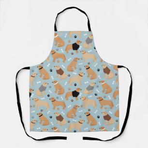 Golden Retriever Bones and Paws Apron