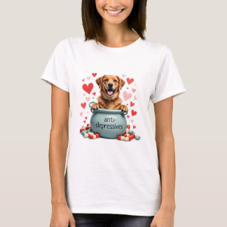 Golden Retriever, brown T-Shirt