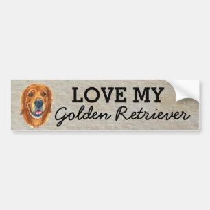 Golden Retriever Bumper Sticker