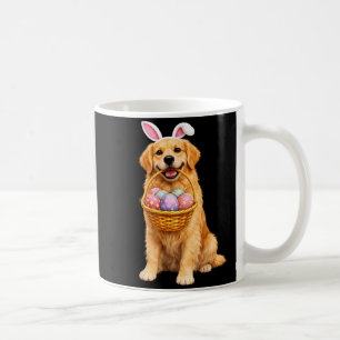Golden Retriever Bunny Ears Eggs Cute Easter Dogs Coffee Mug