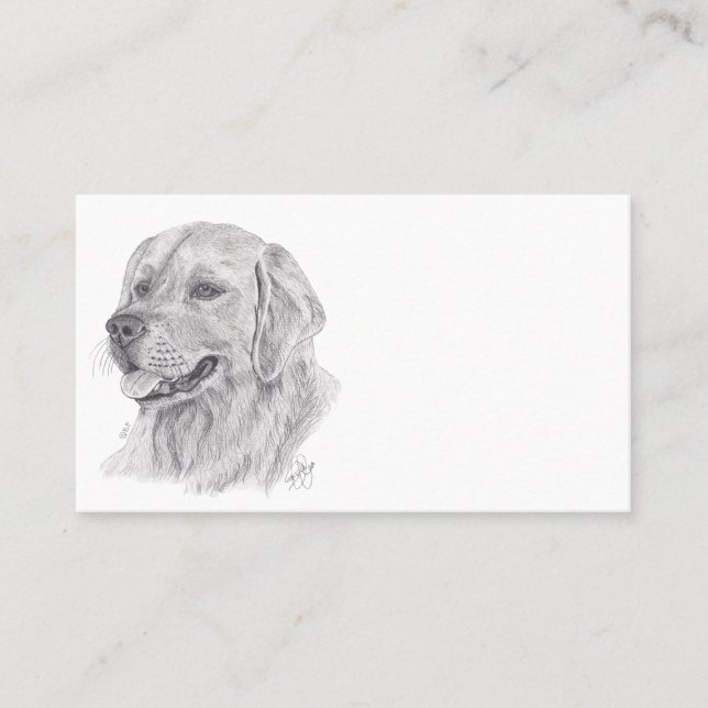 GOLDEN RETRIEVER BUSINESS CARD (Front)