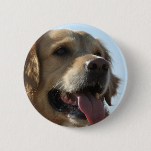 Golden Retriever Button