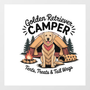 Golden Retriever Camper� Tents, Treats & Tail Wags