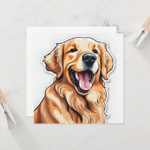 Golden Retriever Card