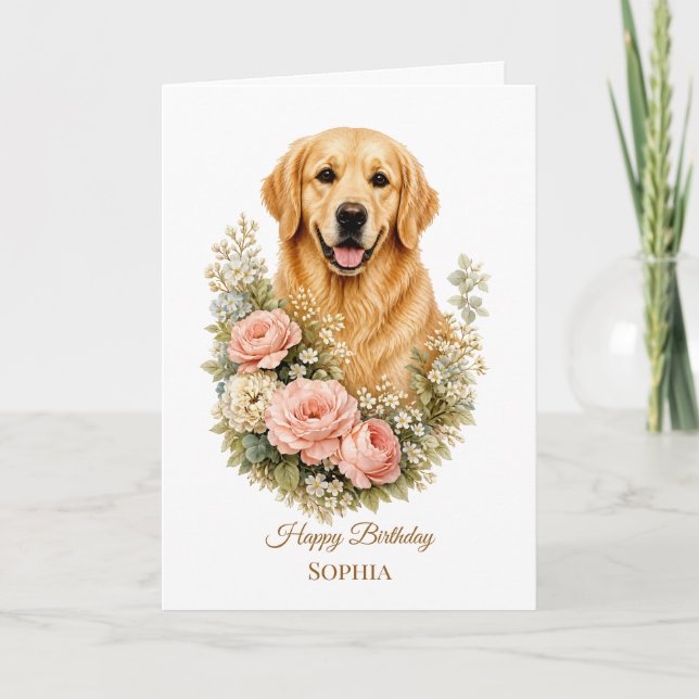 Golden Retriever Card (Front)