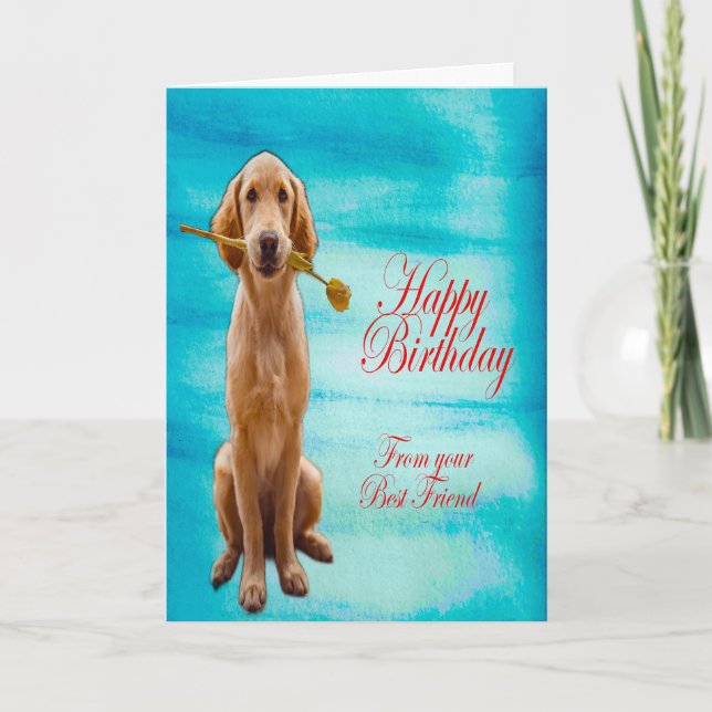 Golden Retriever Card (Front)