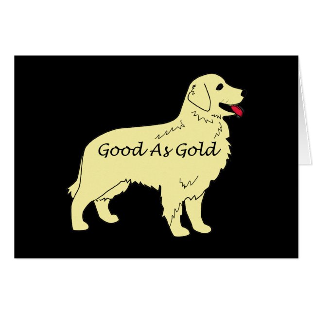 Golden Retriever Card (Front Horizontal)