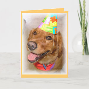 Golden Retriever card. Card
