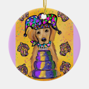 Golden Retriever Ceramic Ornament