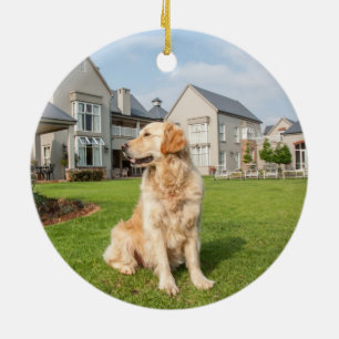 Golden Retriever Ceramic Ornament