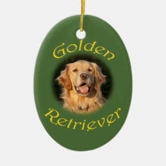 Golden Retriever Ceramic Ornament