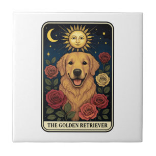 Golden Retriever Ceramic Tile