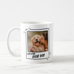 Golden Retriever Certified Good Boy Dog Photo Coffee Mug