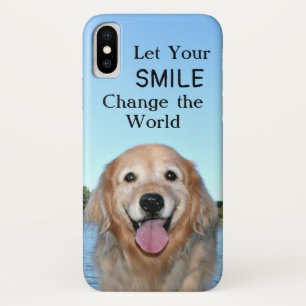 Golden Retriever Change the World iPhone X Case
