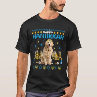 Golden Retriever Chanukah Jewish Ugly Hanukkah Swe T-Shirt