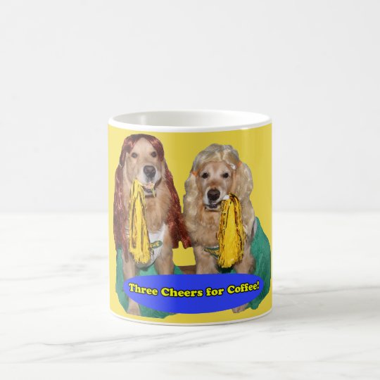 Golden Retriever Cheerleaders Coffee Mug
